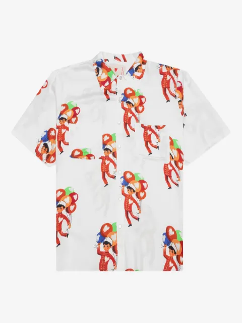 Emotionally Unavailable balloon-print shirt