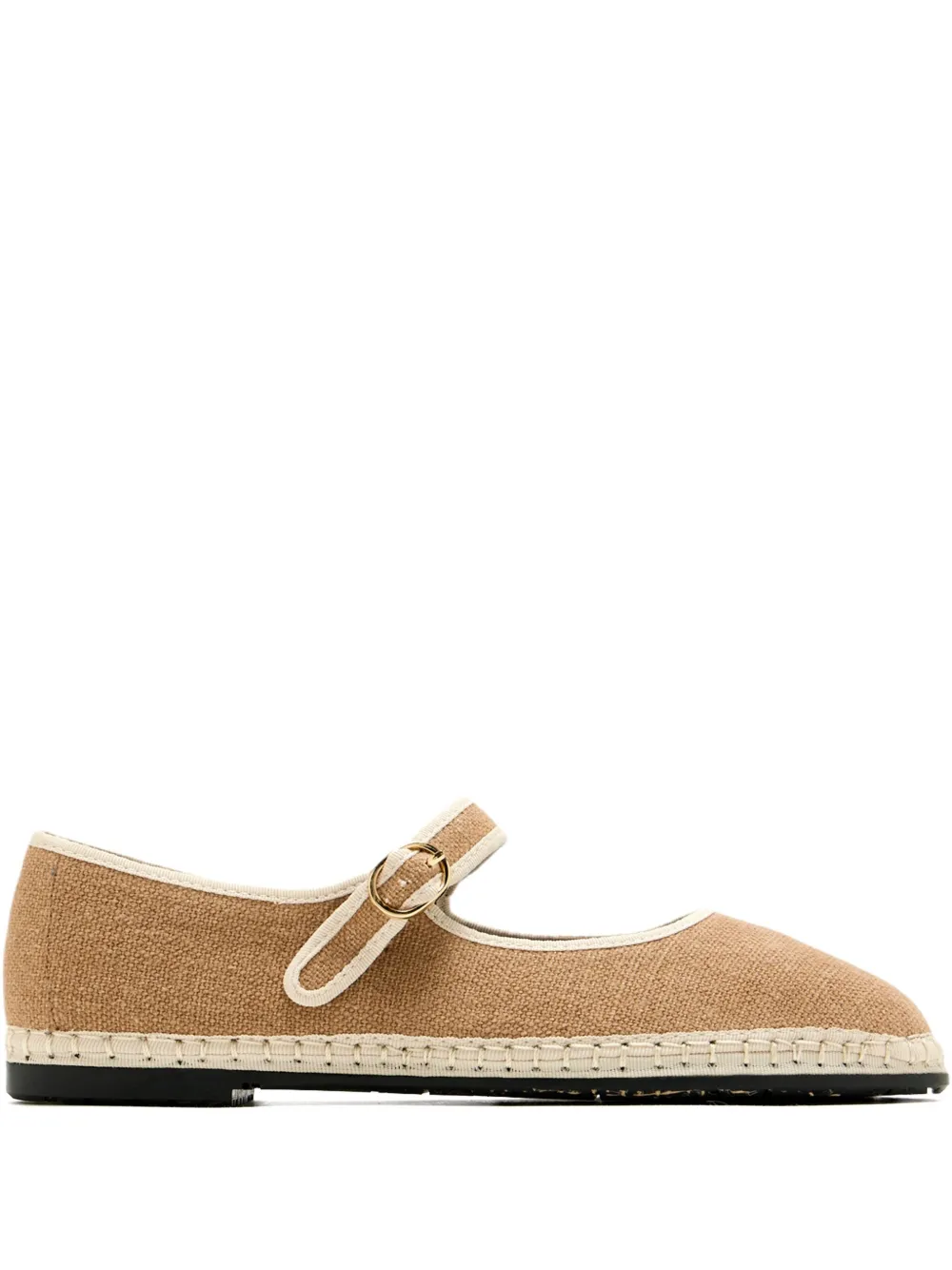 FLABELUS Elia buckled ballet flats | Brown | Image 1