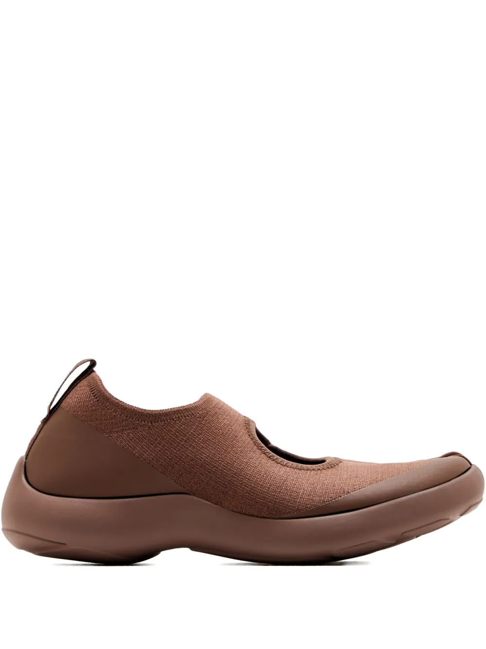 Tabi Footwear tabi-toe knitted ballet flats Brown
