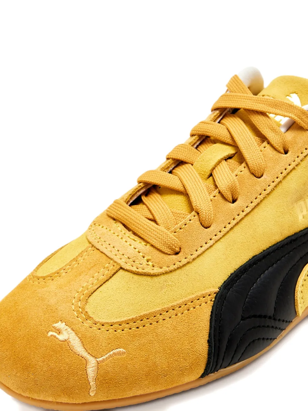 PUMA Speedcat suede-leather sneakers Yellow