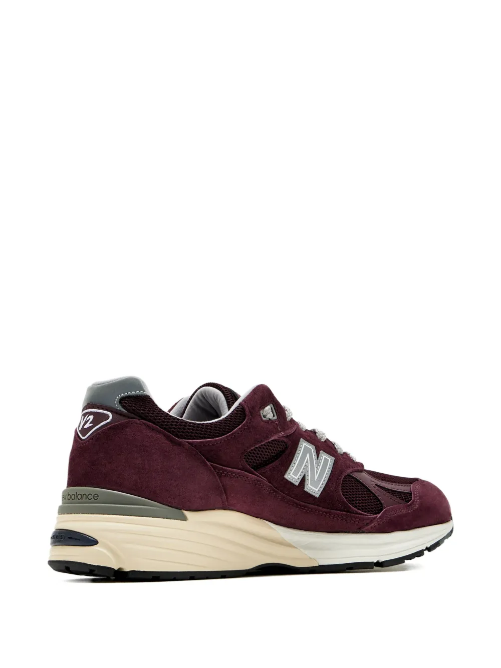 New Balance Made In Uk 991v2 Suede Sneakers In Burgundy