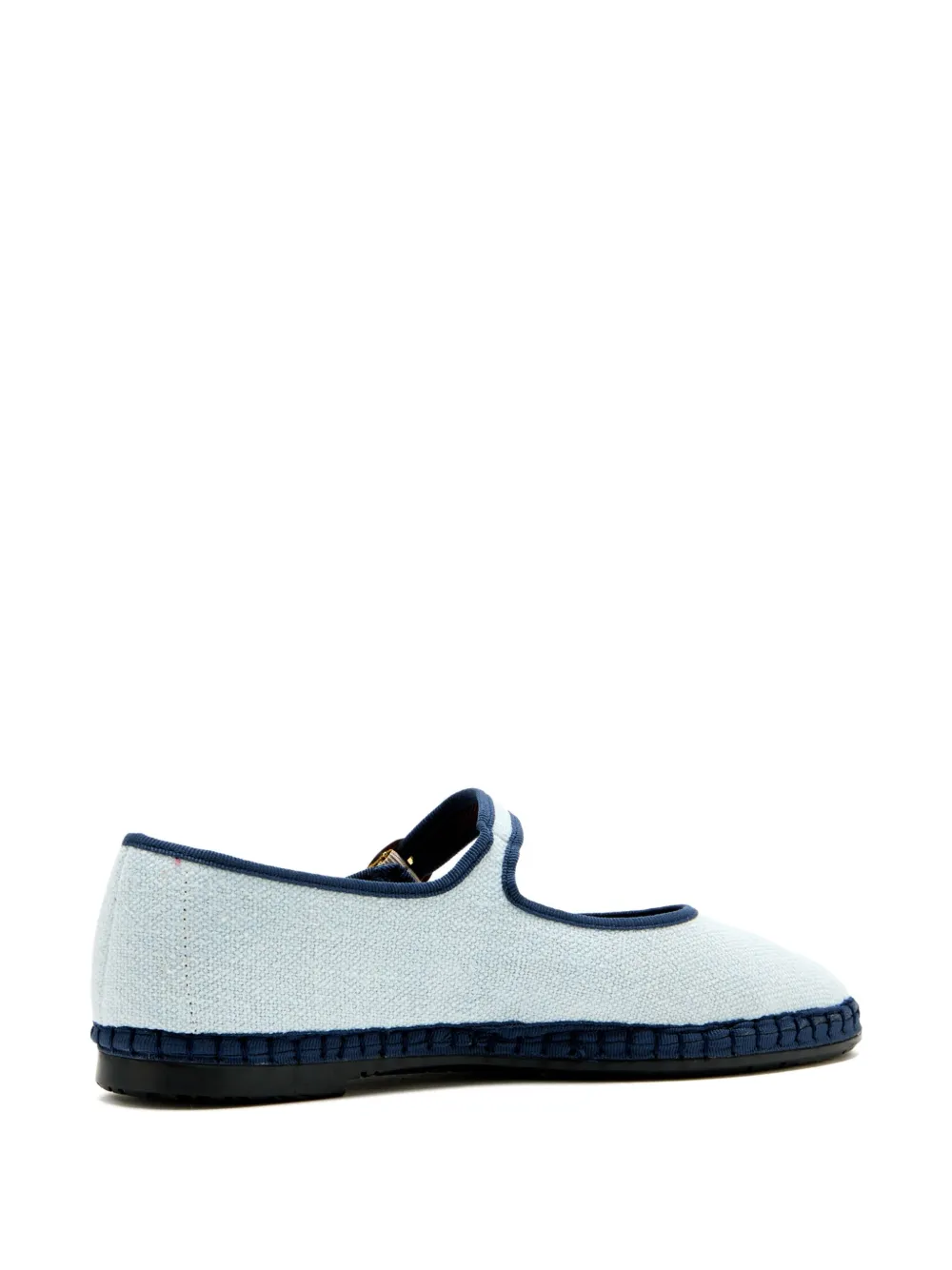 FLABELUS Elia buckled ballet flats Blue