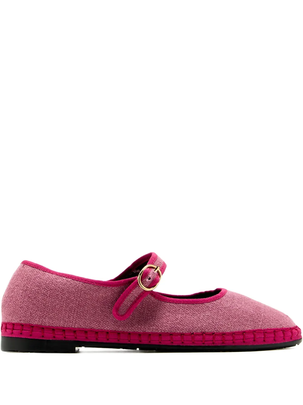 FLABELUS buckled ballet flats | Red | Image 1