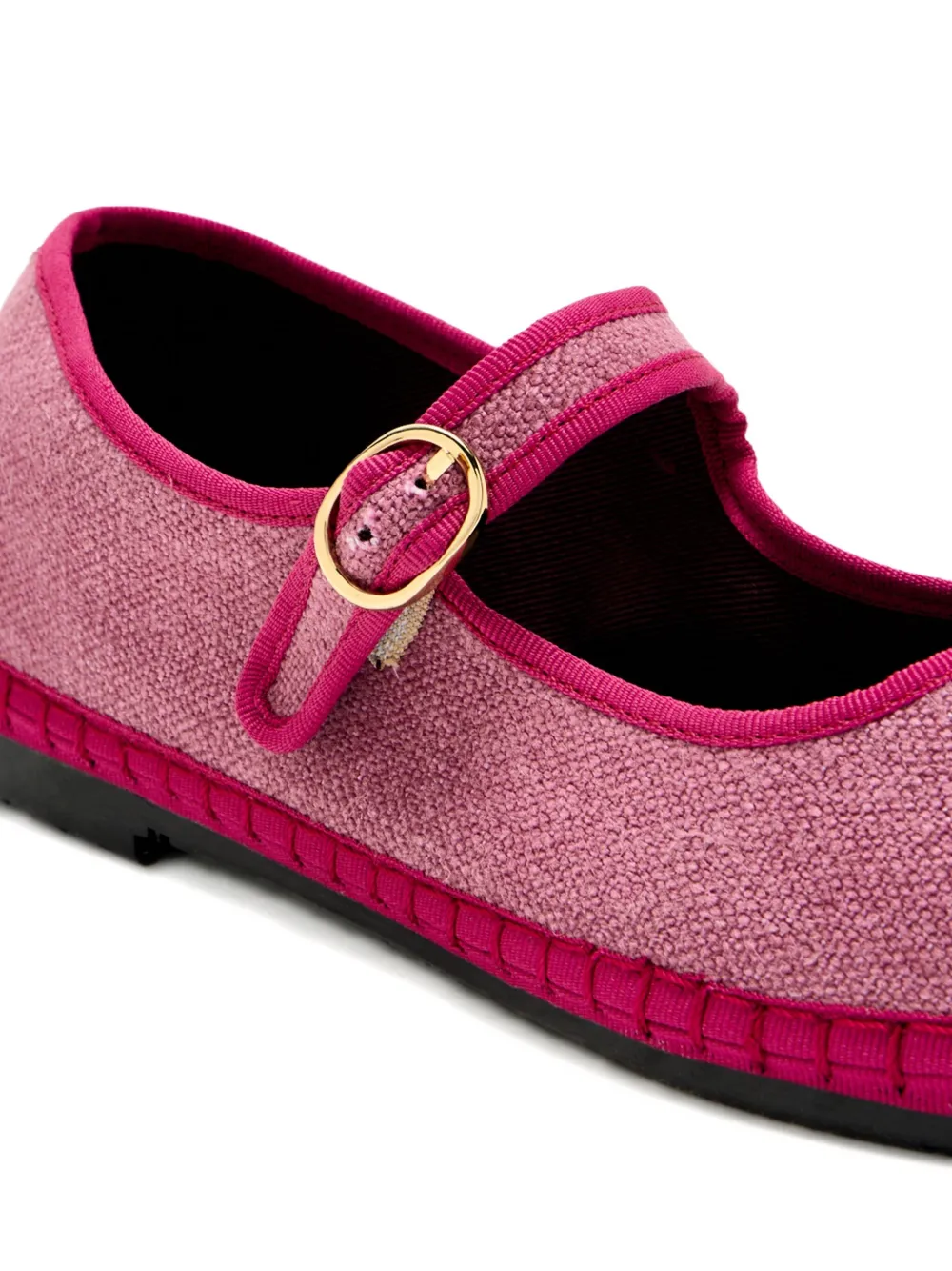FLABELUS Ballerina's met gesp Rood
