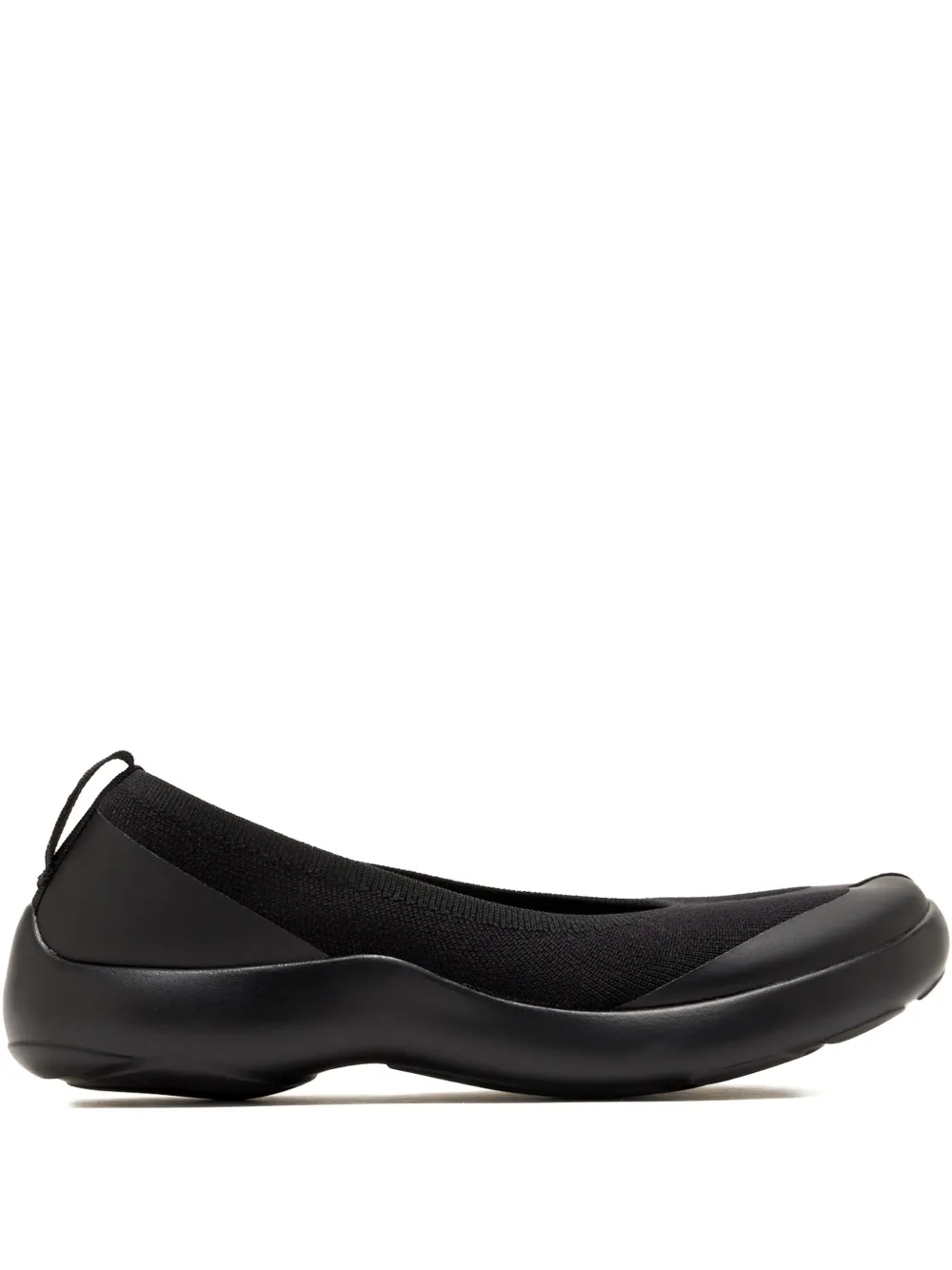 Tabi Footwear tabi-toe knitted ballet flats Black