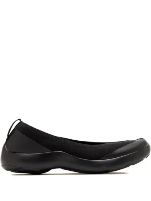Uma Wang asymmetric-toe Leather Ballet Shoes | Black | FARFETCH CA