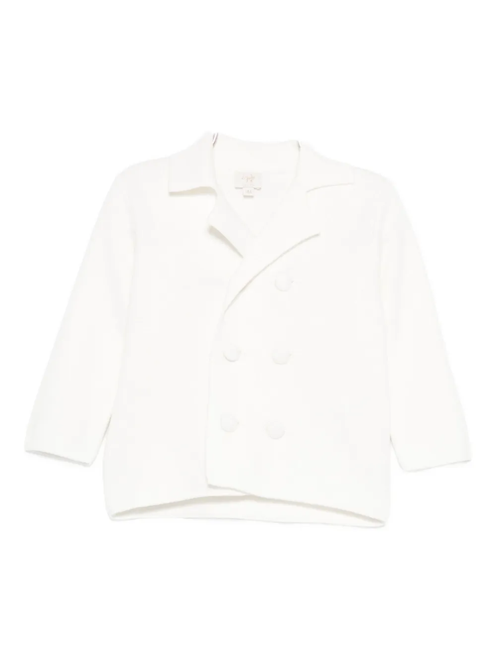 Il Gufo Double-breasted Cardigan In White