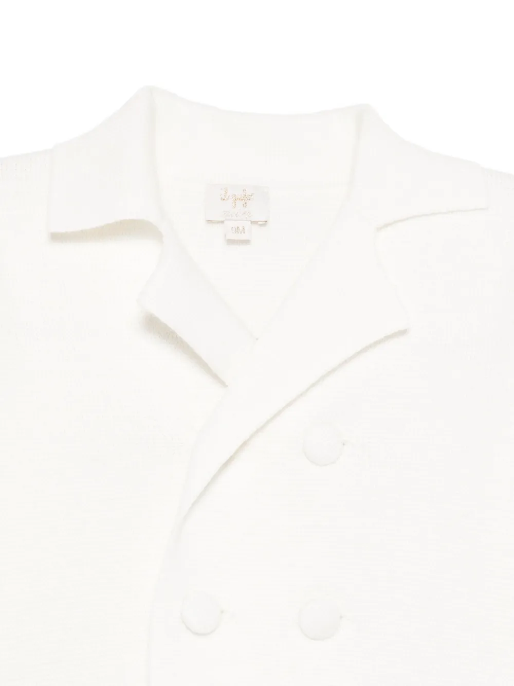 Il Gufo Vest met dubbele rij knopen Wit