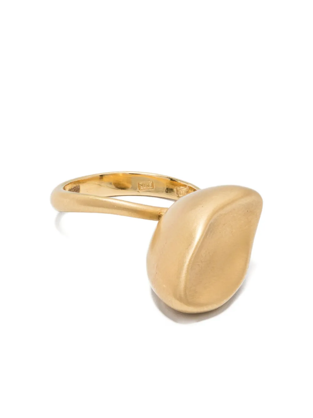 Nada Ghazal Anello Pebble in oro giallo 18kt