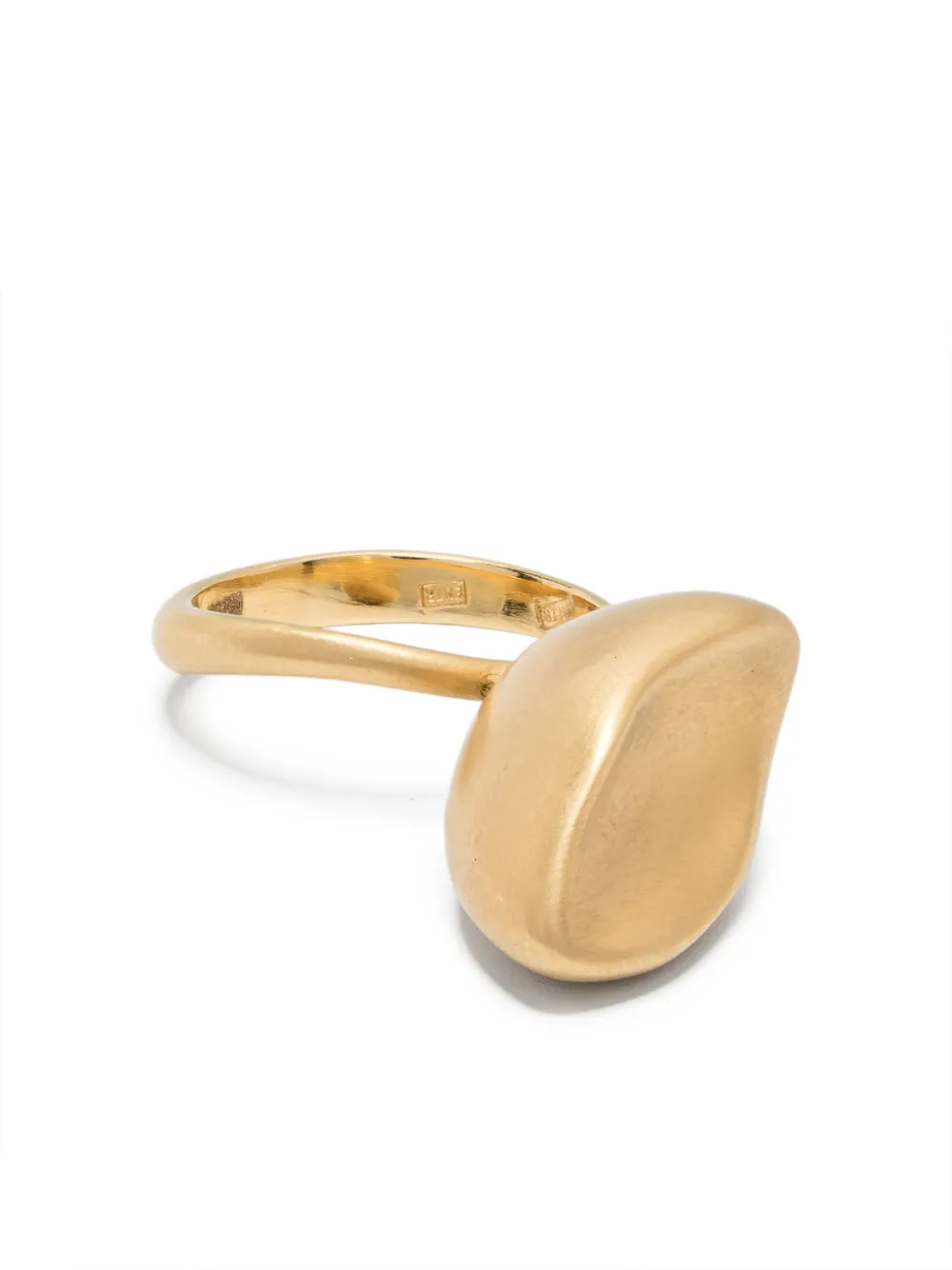 Nada Ghazal Anello Pebble in oro giallo 18kt
