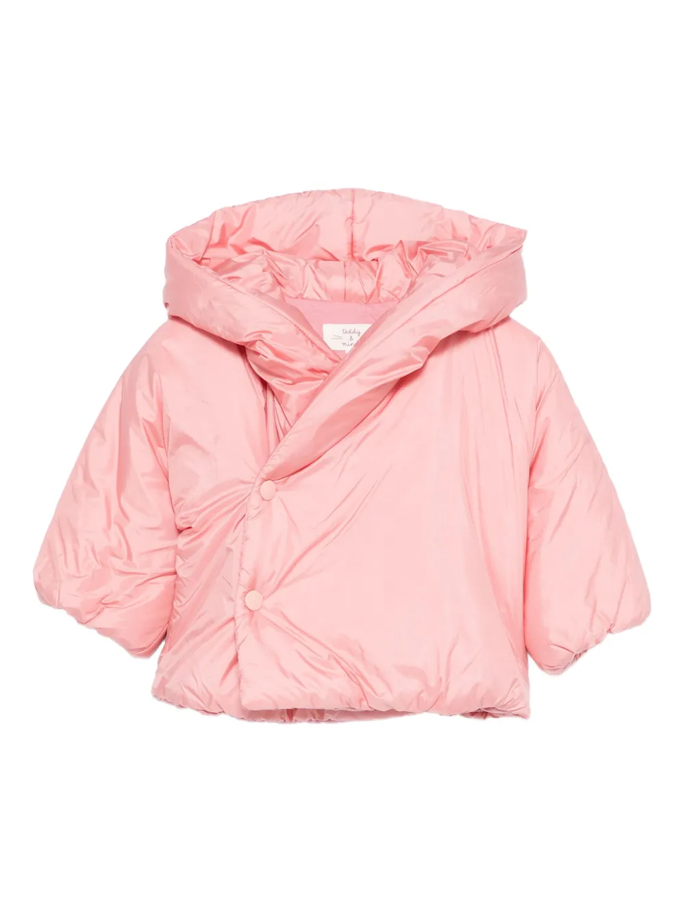 TEDDY & MINOU hooded puffer jacket | Pink | Image 1