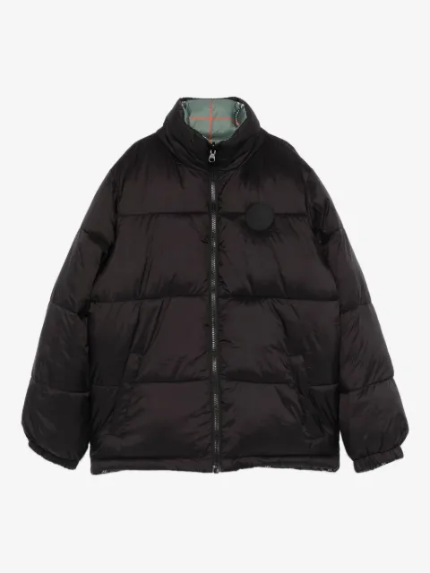 Stella McCartney Kids logo-patch padded coat