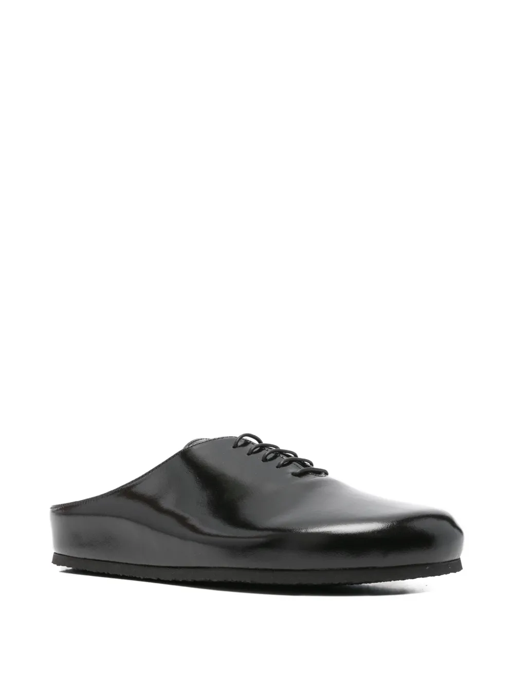 Jacquemus lace-up flat mules 990 BLACK
