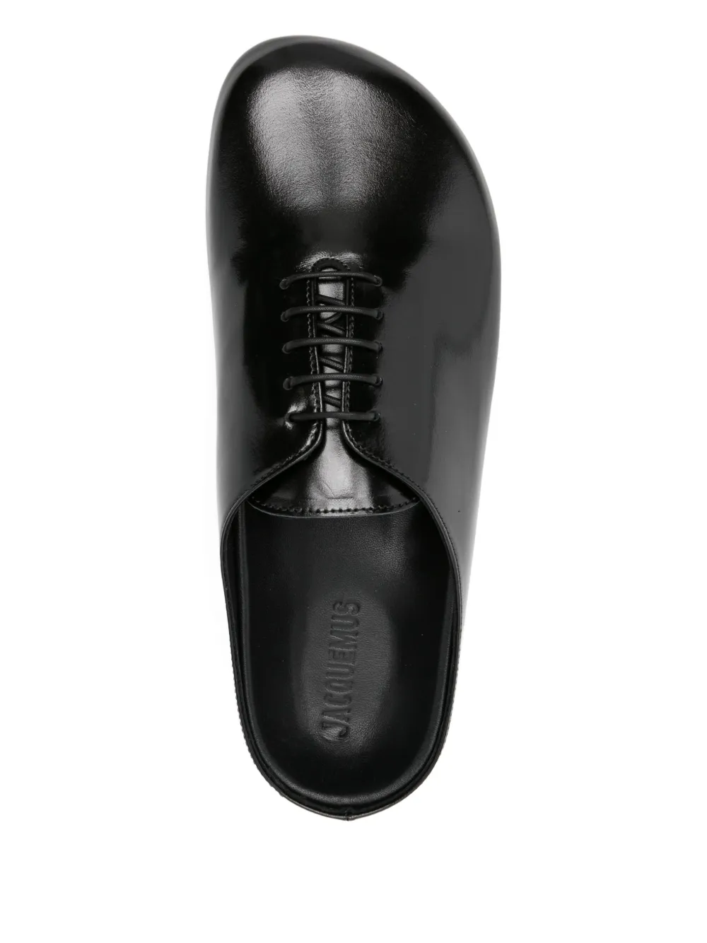 Jacquemus lace-up flat mules 990 BLACK