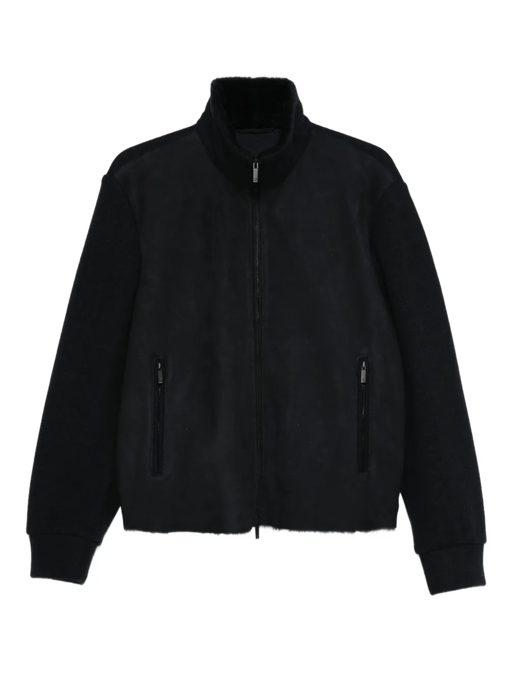 Giorgio Armani high-neck bomber jacket | Black | Image 1