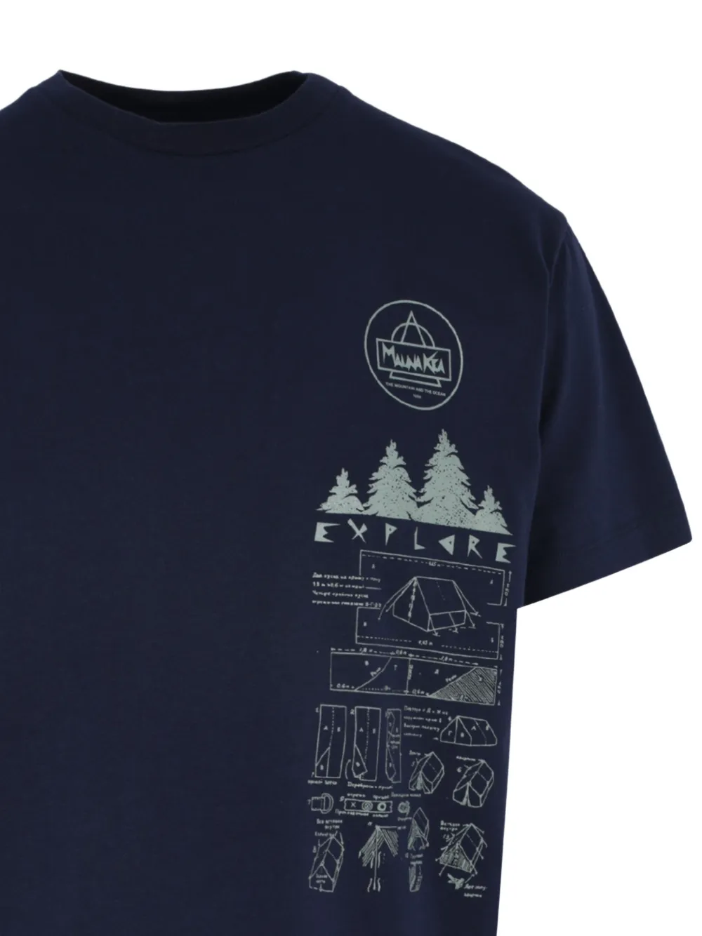 Mauna Kea Explorer Graphic T-shirt In Blue