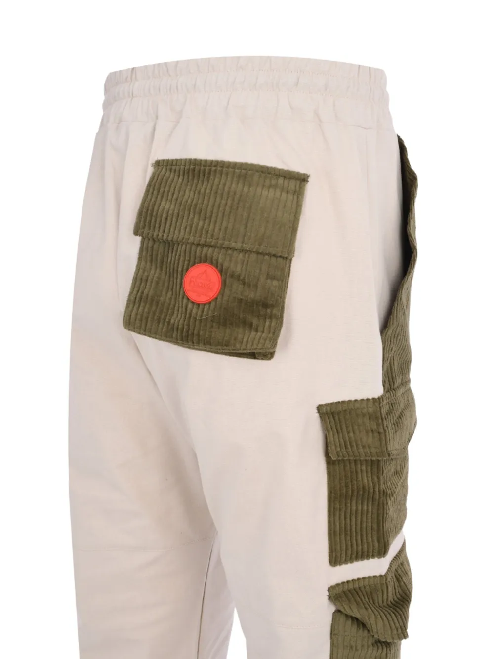 Mauna Kea Corduroy Cargo Trousers In Neutral