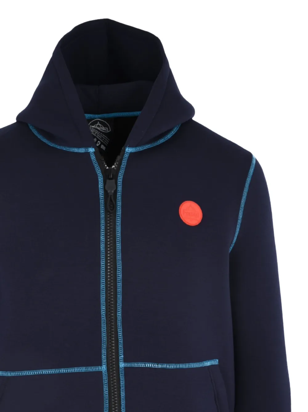 Mauna Kea Contrast Stitching Hoodie In Blue