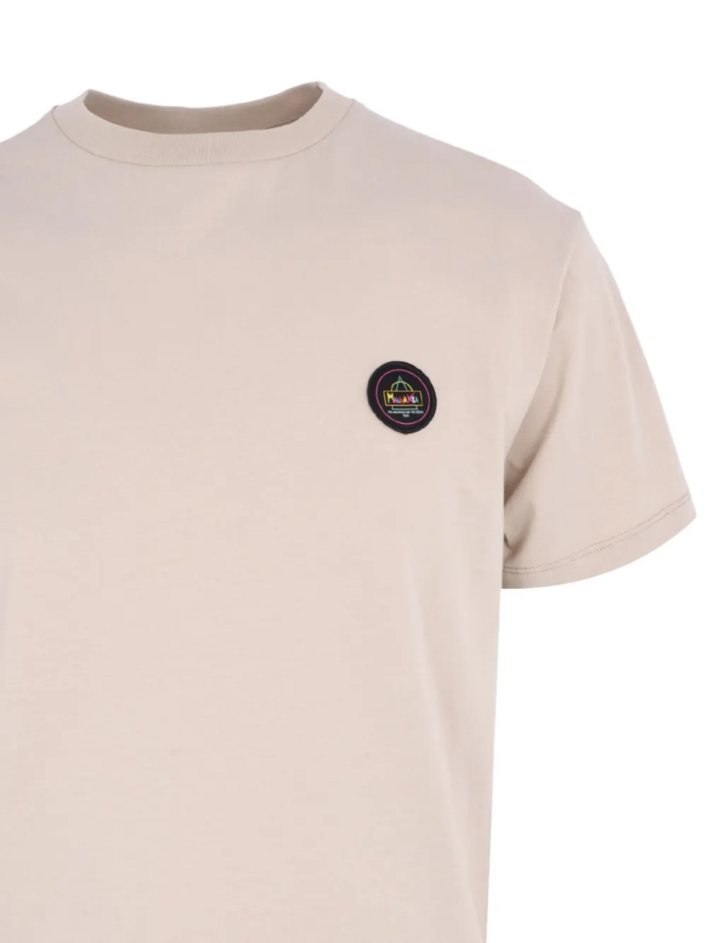Mauna Kea T-shirt met surfende beerprint Beige