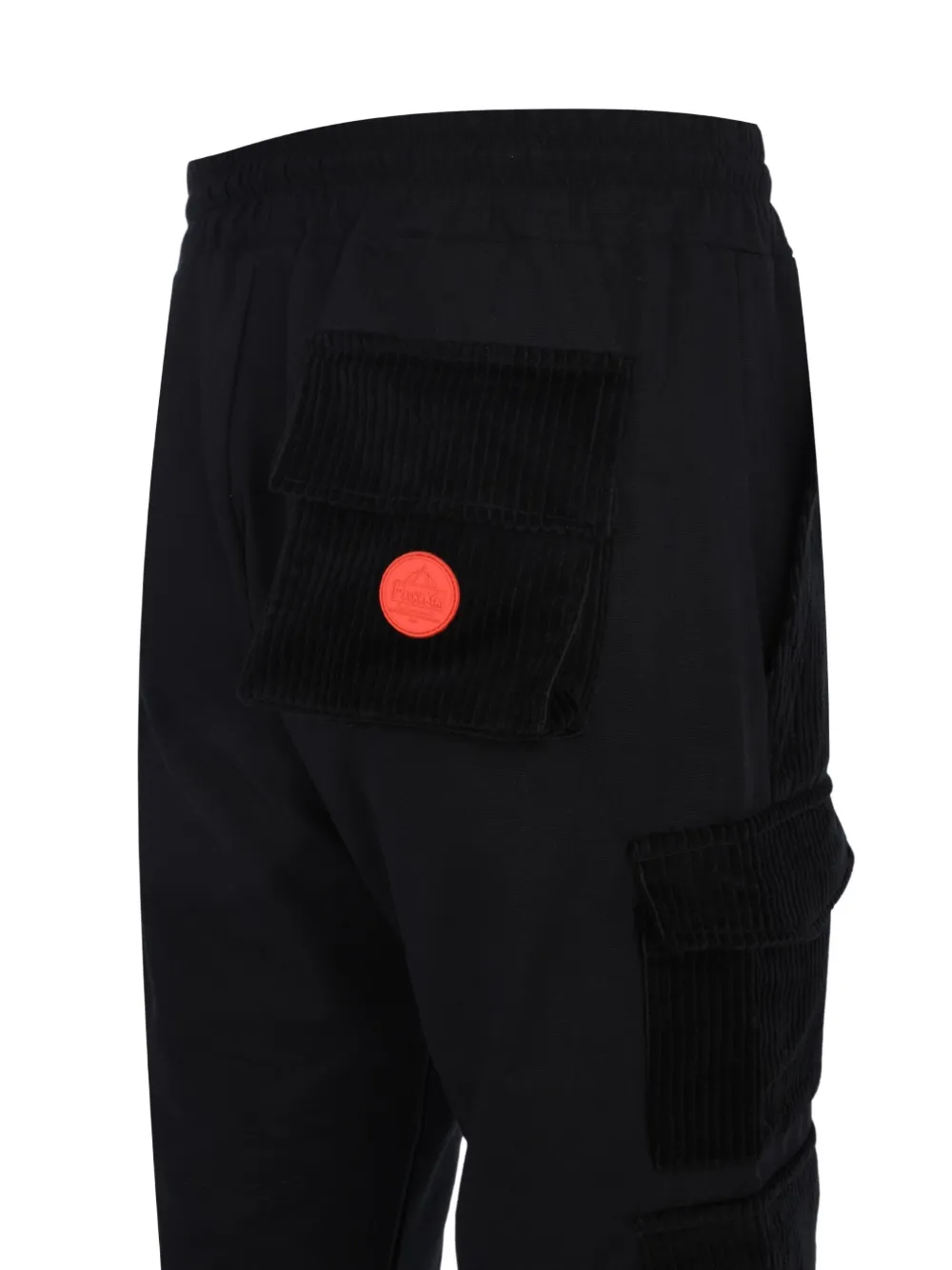 Mauna Kea Corduroy Pocket Cargo Trousers In Black