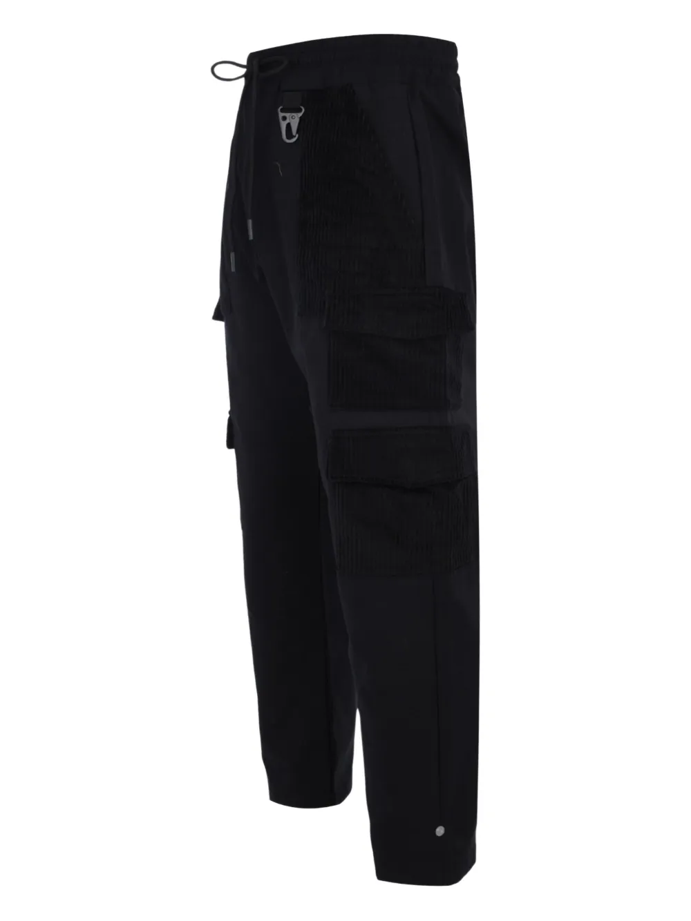 Mauna Kea Corduroy Pocket Cargo Trousers In Black