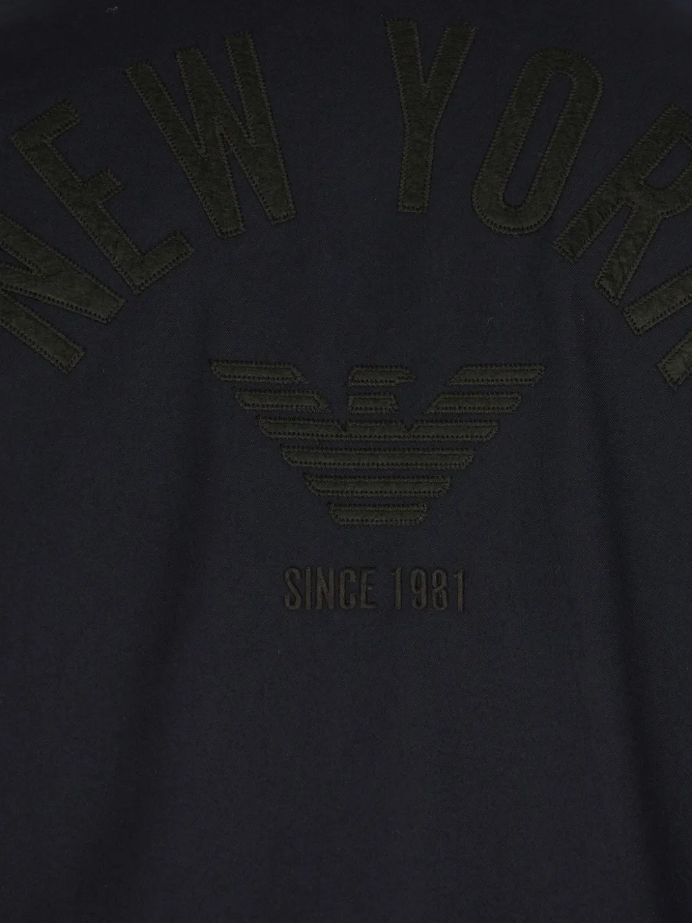 Emporio Armani Jack met geborduurd logo Blauw