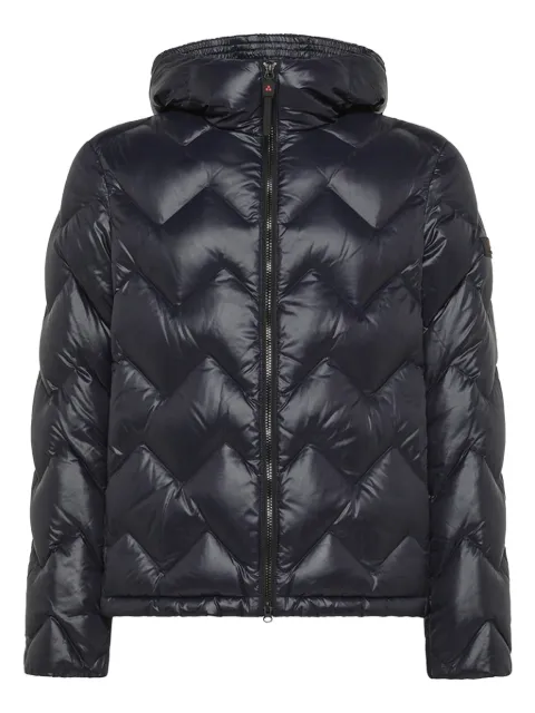 Peuterey chevron-quilted hooded jacket