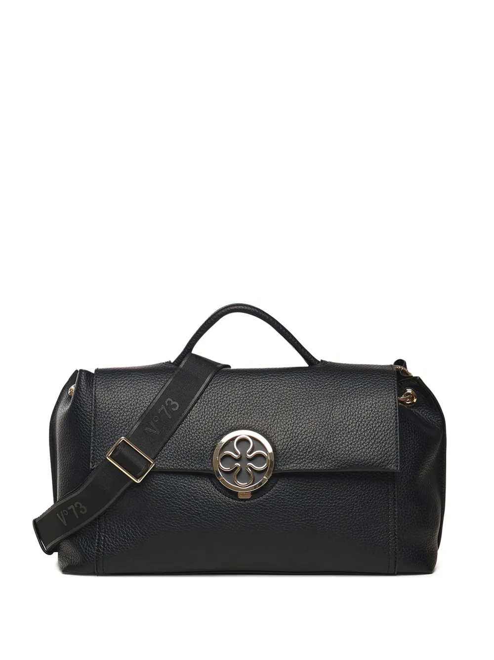 V°73 Federica flower-detail tote bag | Black | Image 1