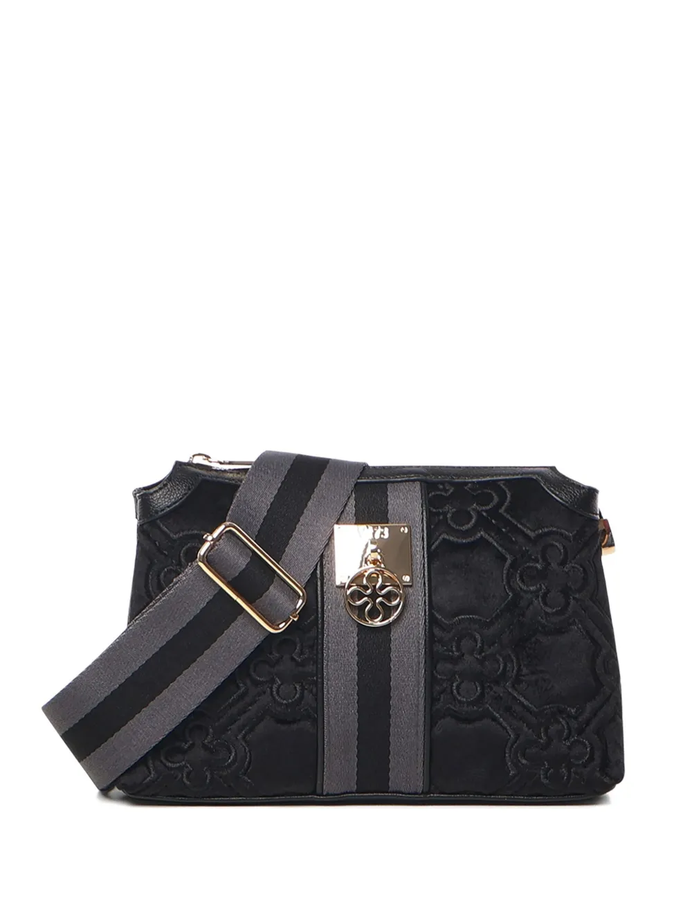 V73 Cate Quilted-effect Shoulder Bag In Black