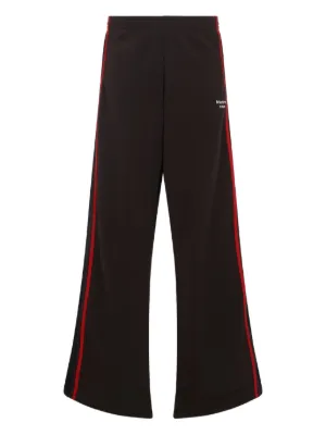 Martine Rose マーティンローズ　パンツ　赤黒ストライプ　リネン Martine Rose（マーティン ローズ）パンツ - FARFETCH