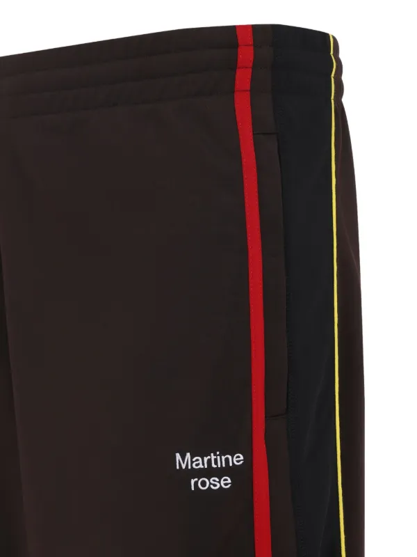 Martine Rose マーティンローズ　パンツ　赤黒ストライプ　リネン Martine Rose マーティンローズ パンツ 赤黒ストライプ リネン