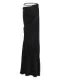 TOM FORD leather-belt draped skirt - Black