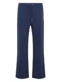 Casablanca panelled drawstring pants - Blue