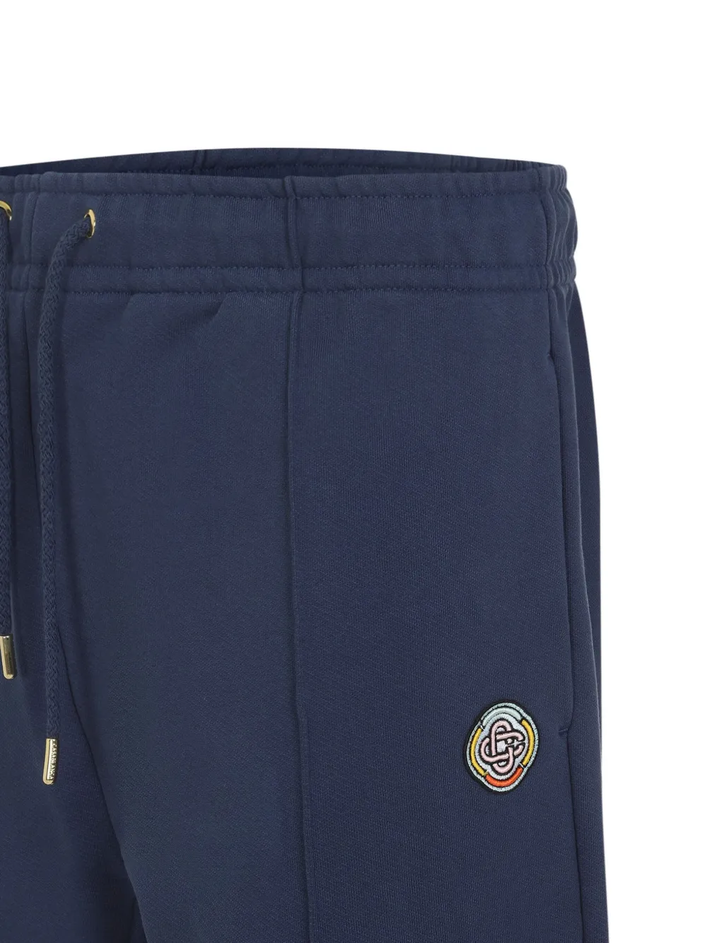 Casablanca Broek met vlakken en trekkoord Blauw