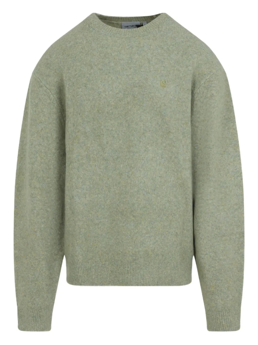 Carhartt WIP crew-neck logo-embroidered sweater | Green | Image 1