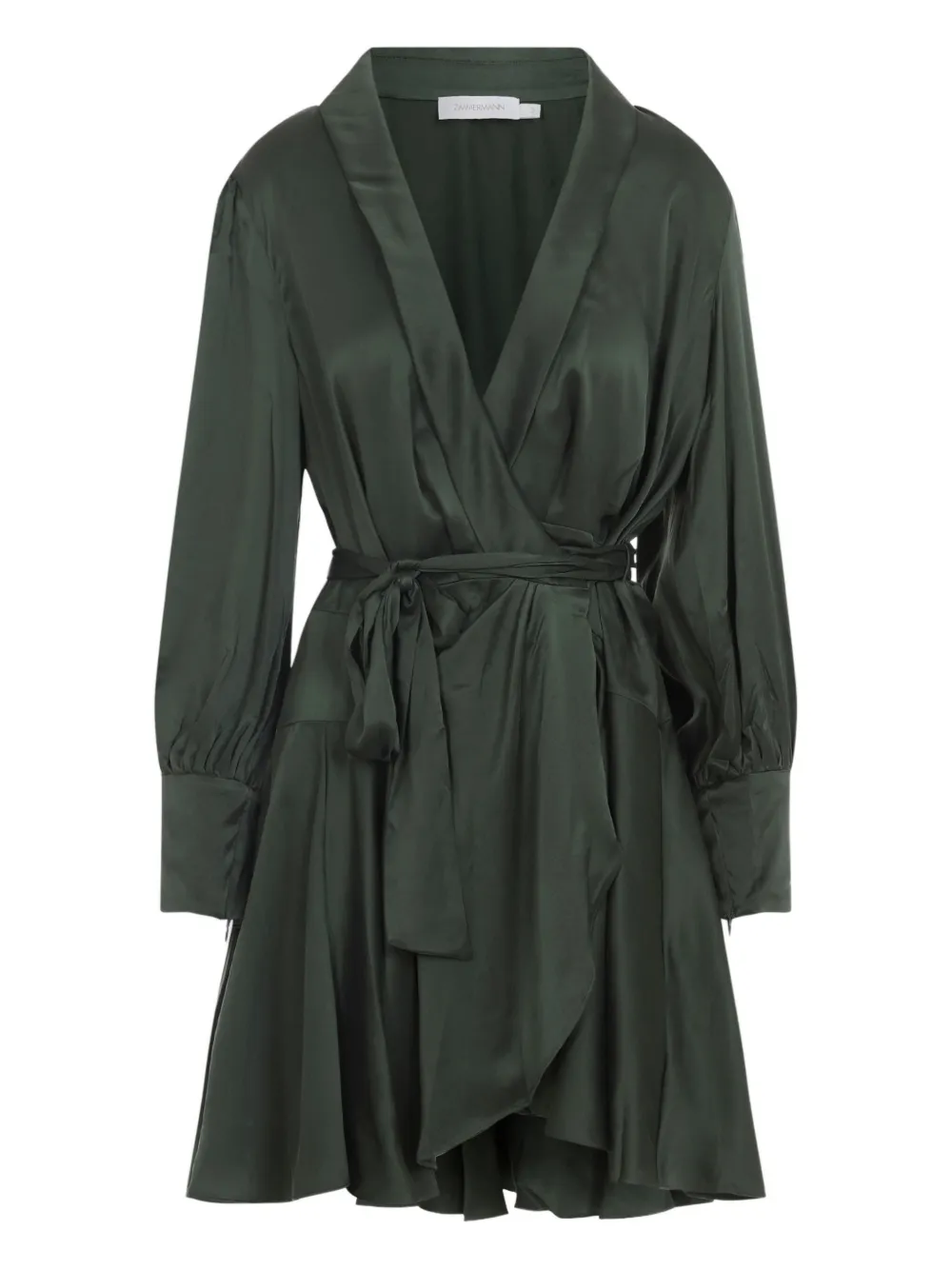 ZIMMERMANN wrap-effect ruffled dress | Green | Image 1