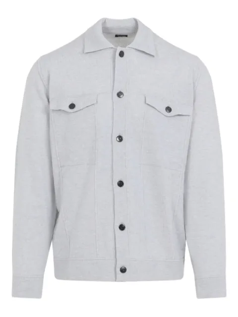 Kiton button-fastening flap-pocket shirt jacket