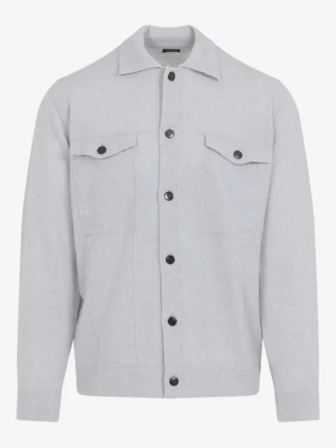 Kiton veste boutonnée à poches à rabat