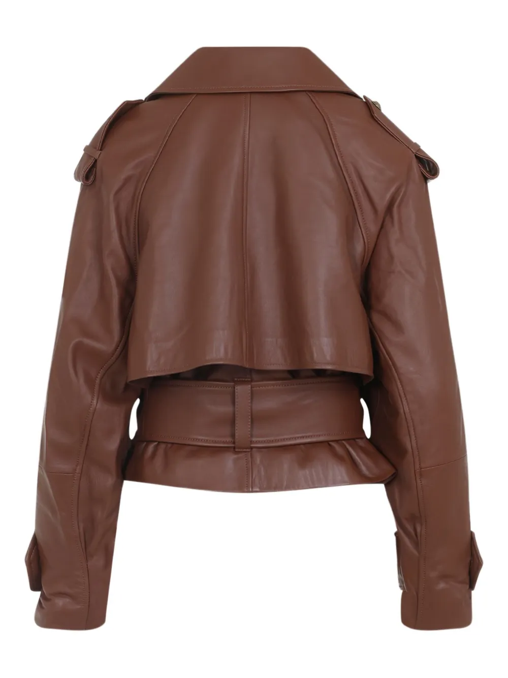 ZIMMERMANN Hypnotic belted leather jacket | Leather Jackets | Image 2