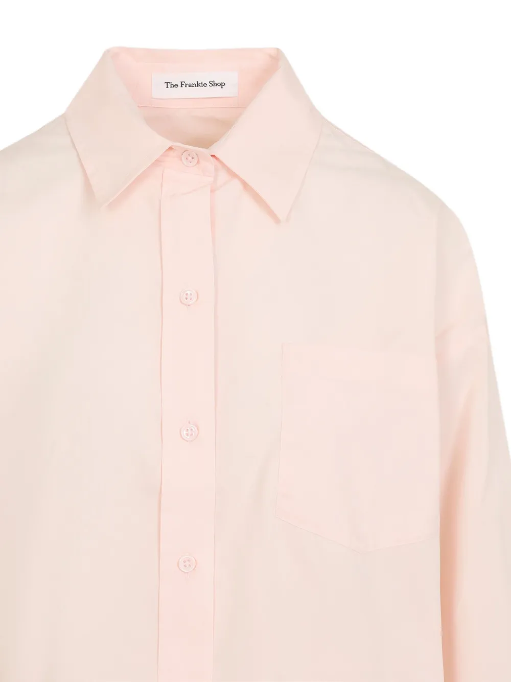 The Frankie Shop Ornella Side Button-up Shirt In Pink