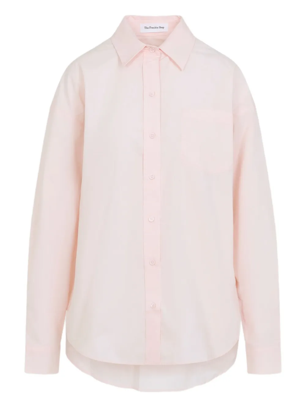 The Frankie Shop pocketed cotton shirt | Pink | Image 1