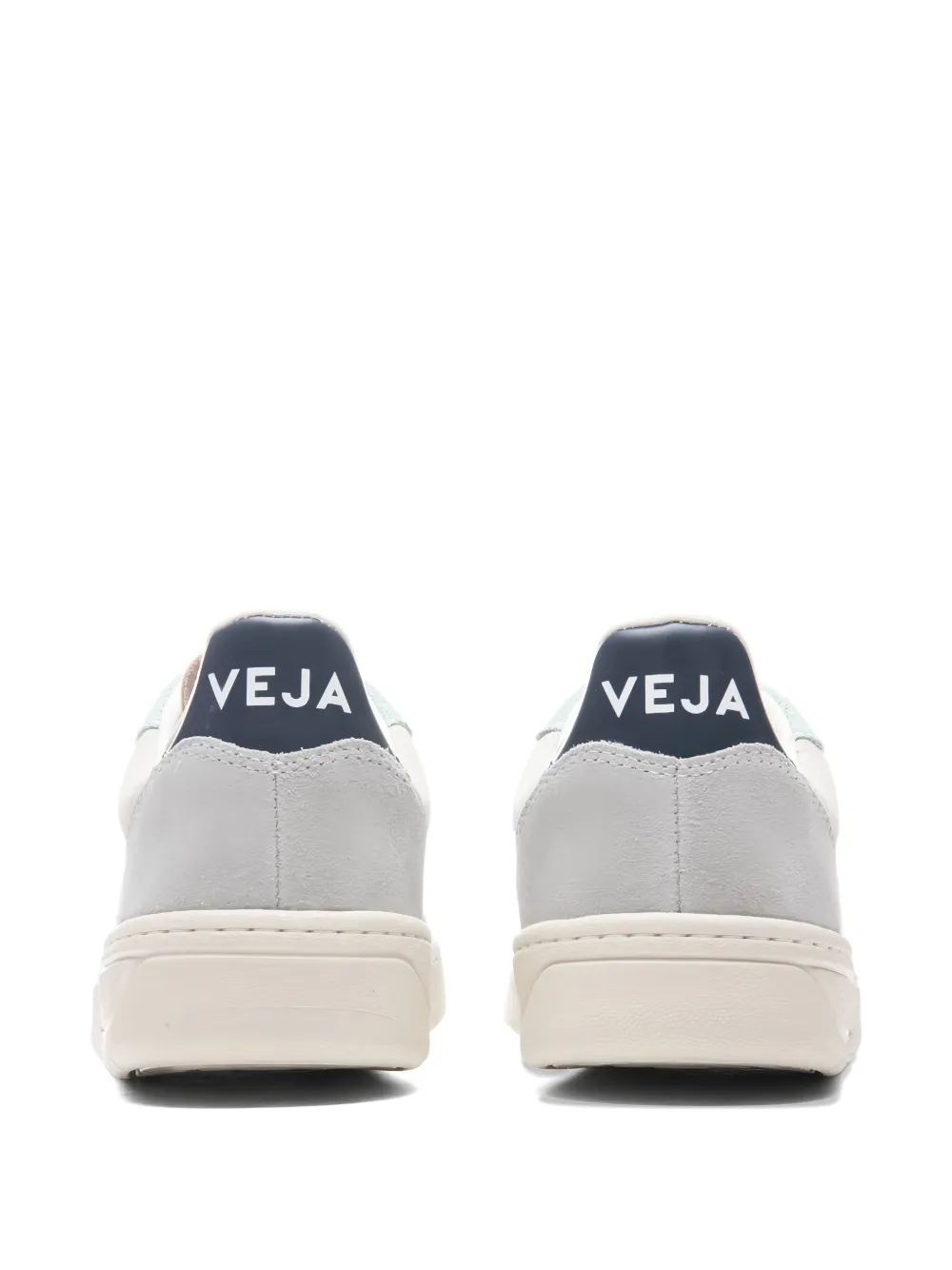 VEJA V-10 suede panelled sneakers Neutrals