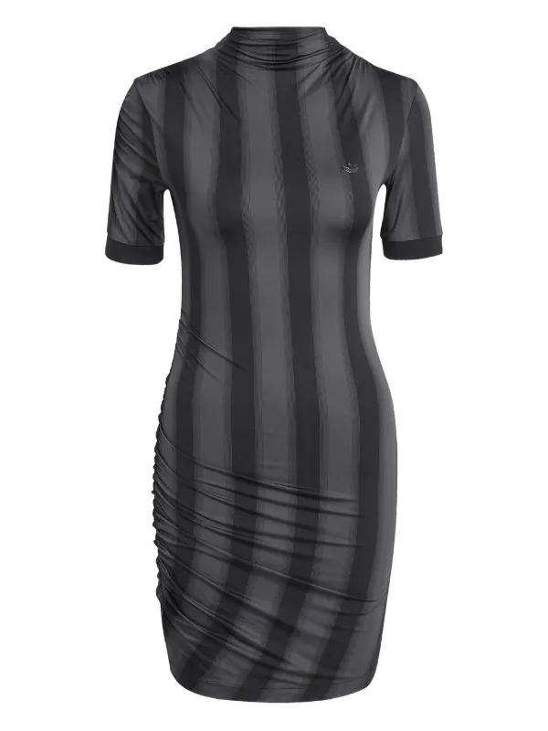 adidas mini dress black adidas Ribbon Pleated Mini Dress