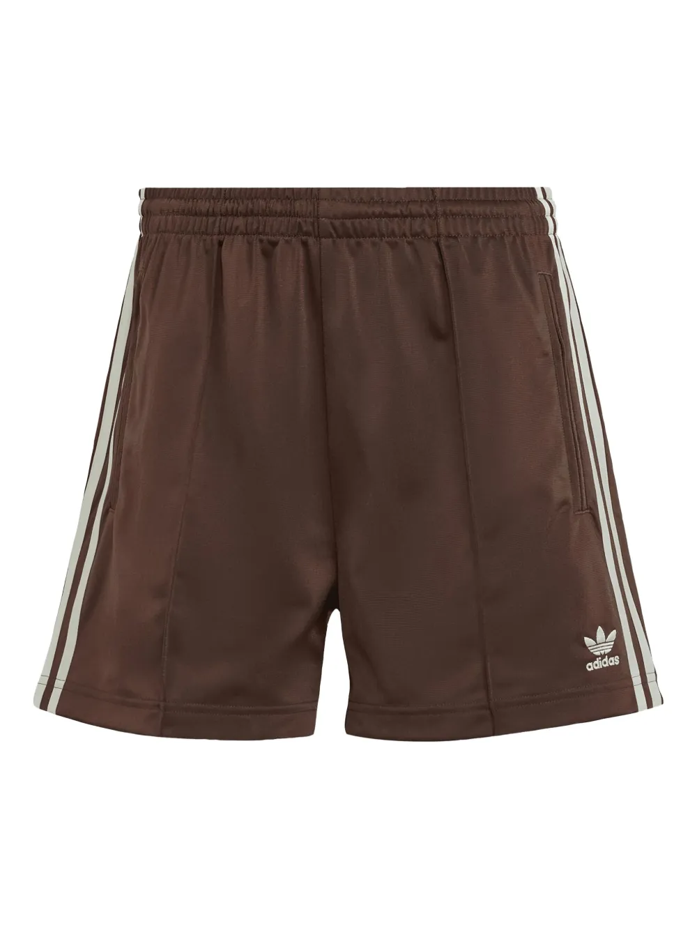 adidas Firebird three-stripe shorts | Brown | Image 1