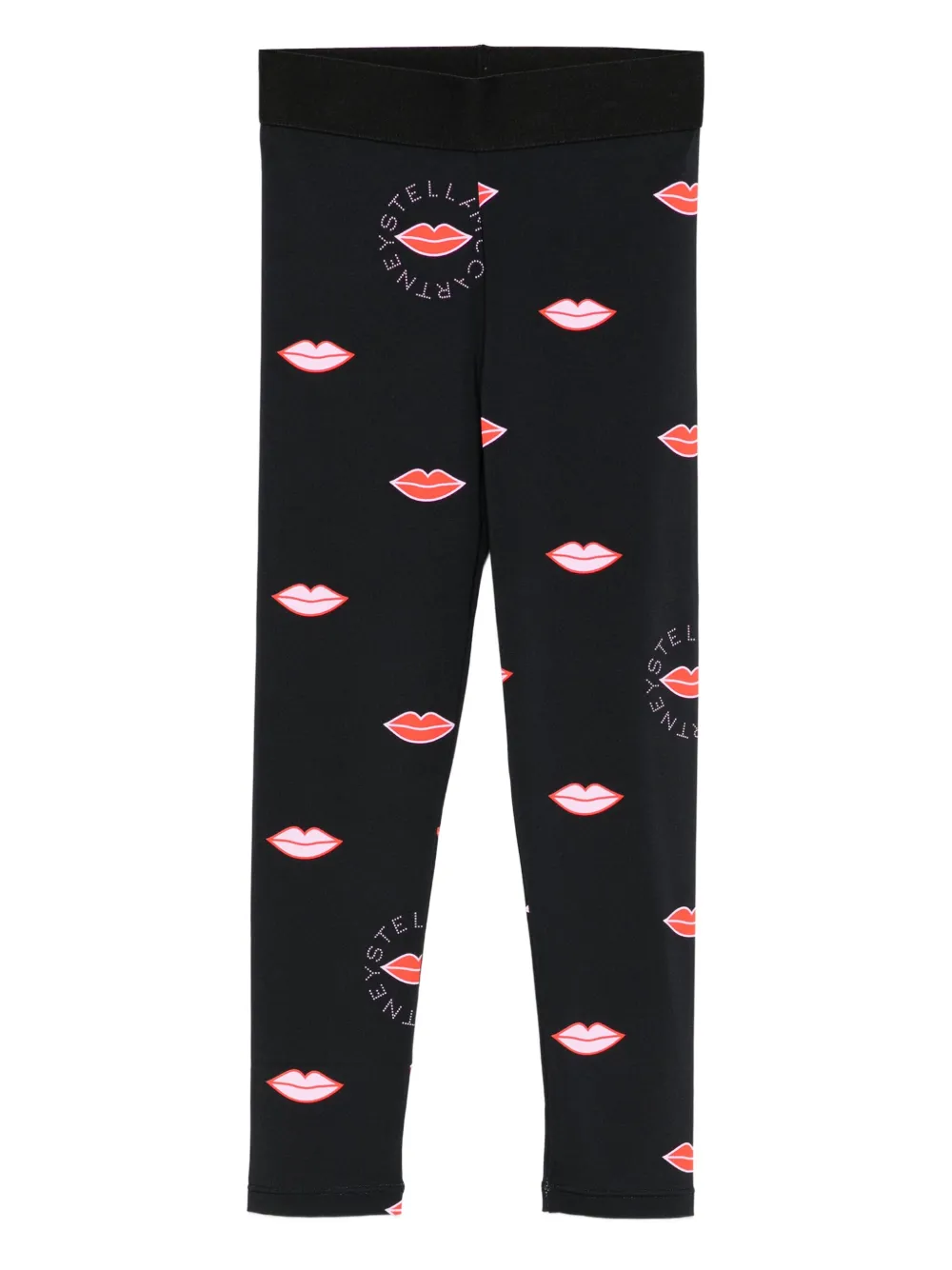 Stella McCartney Kids lips-print leggings | Black | Image 1
