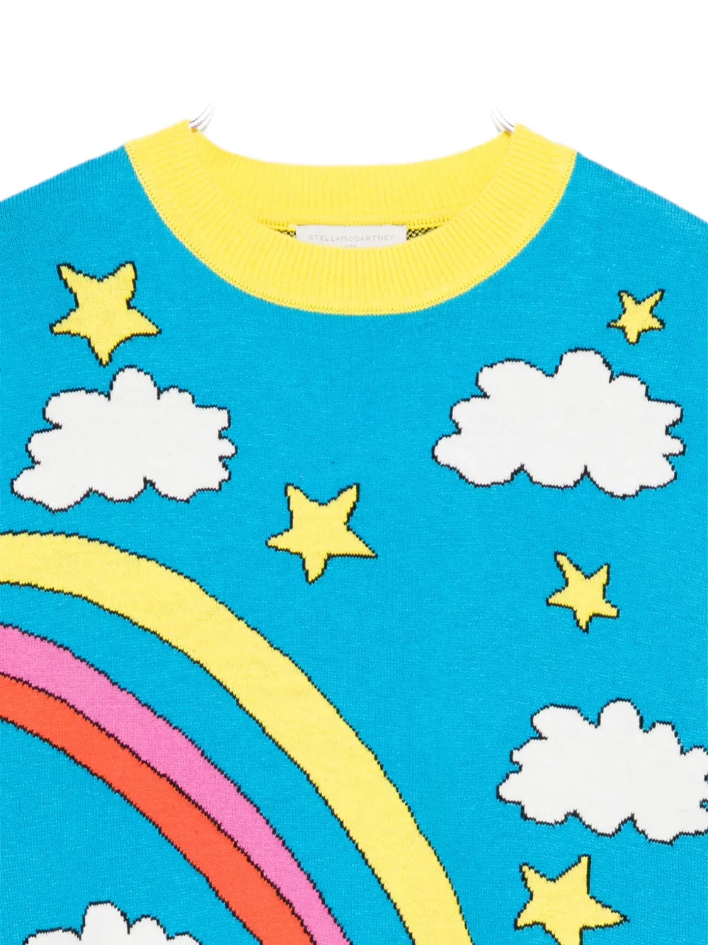 Stella Mccartney Rainbow-print Sweater In Blue