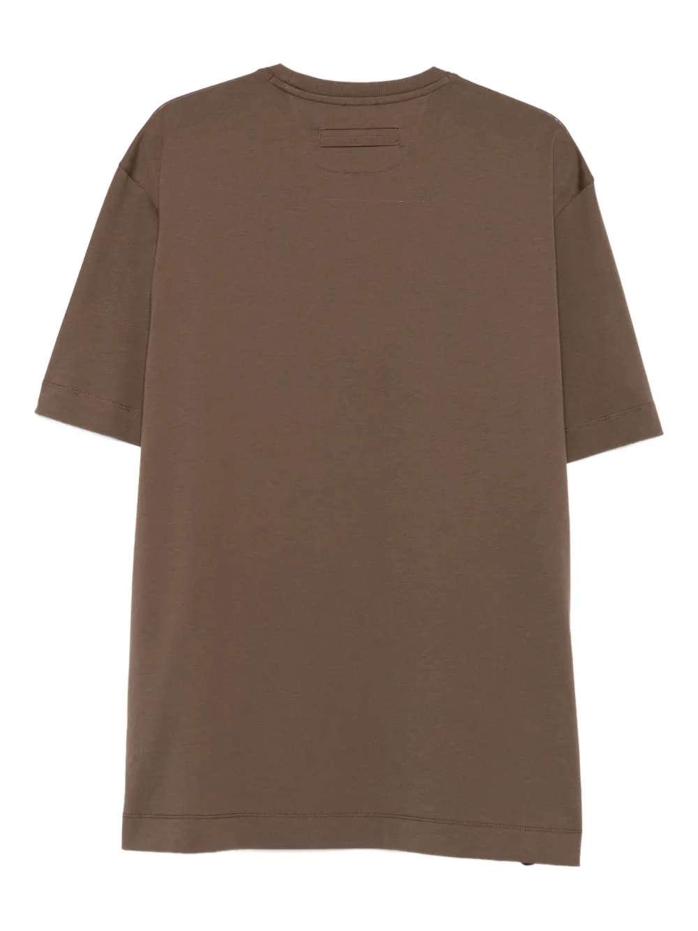 Zegna logo-embroidered crew-neck T-shirt | T-Shirts | Image 2