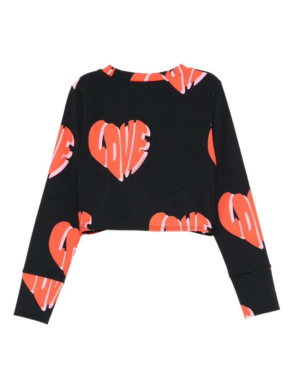 Stella McCartney Kids heart-print long-sleeve top | Girls T-Shirts | Image 2