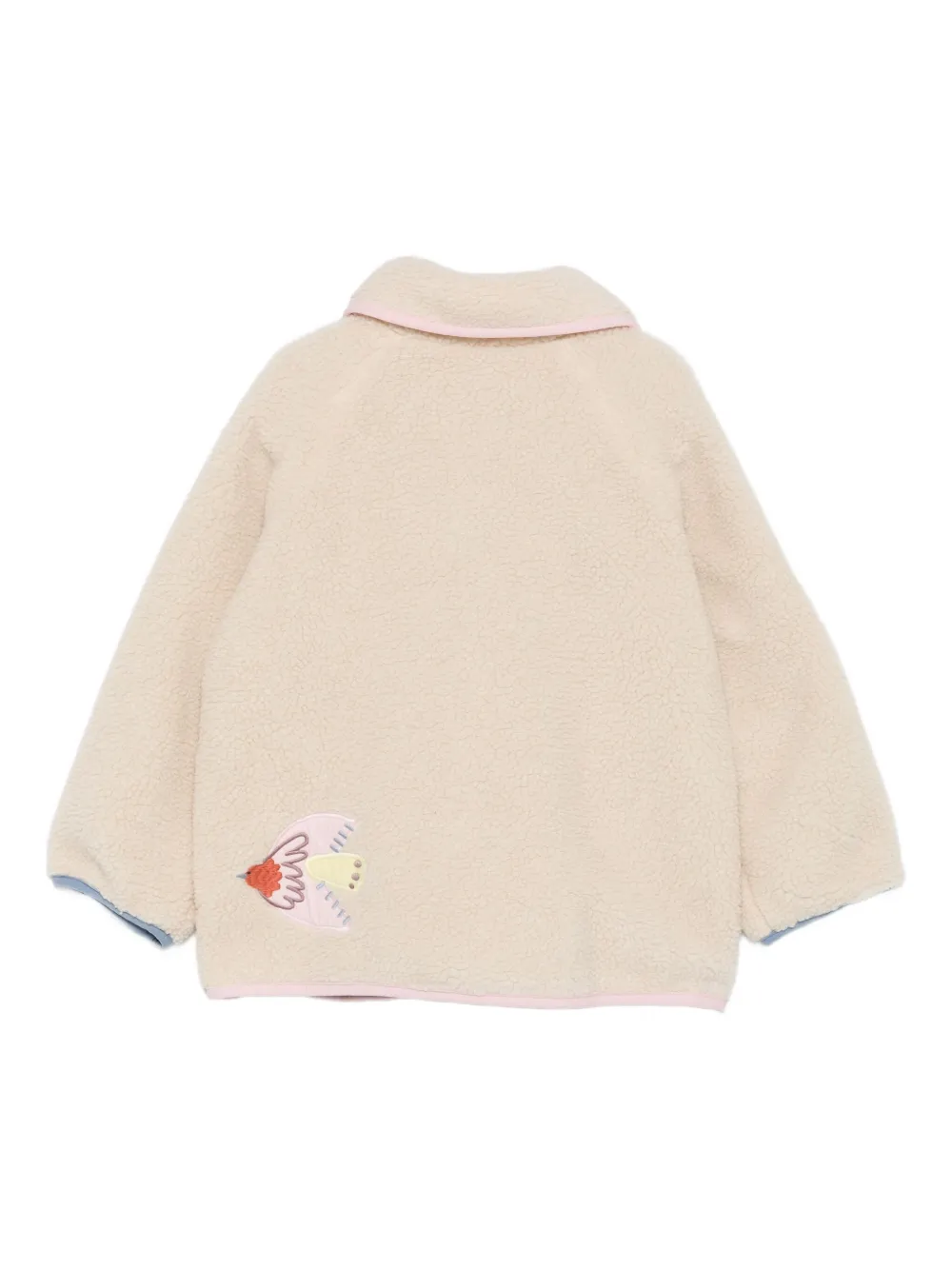 Stella McCartney Kids Jaqueta com bordado de pássaros | Jaqueta com pelos | Image 2