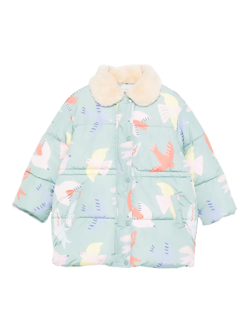 Stella Mccartney Trimmed-collar Jacket In Blue